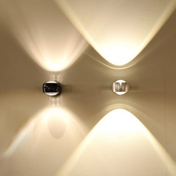 s.luce Wandleuchte LED Wandleuchte Beam modern Up & Down Alu-Gebürstet