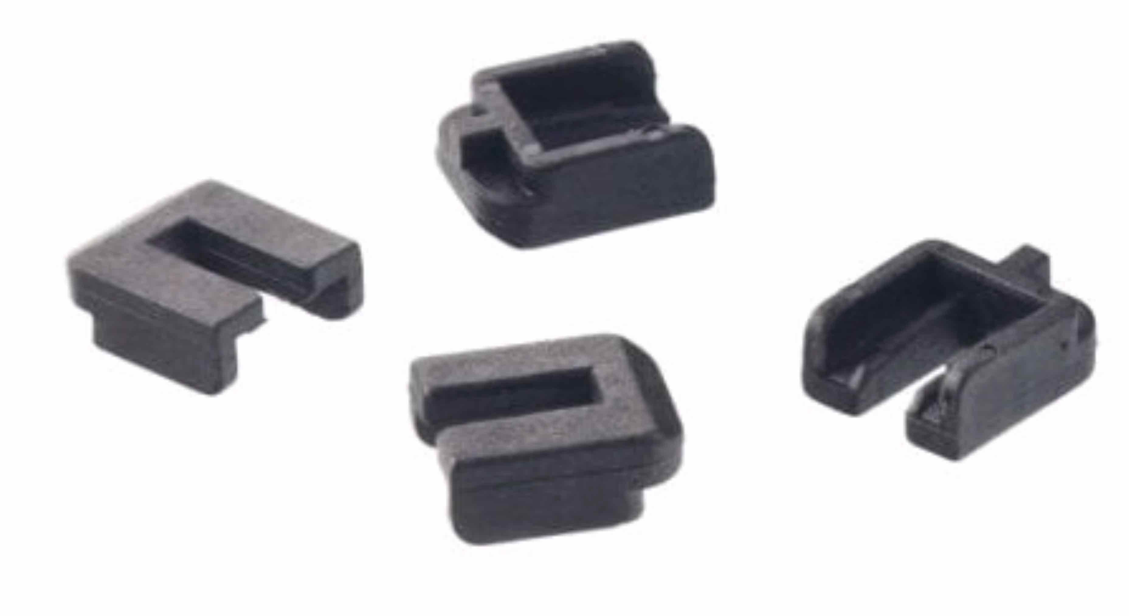 WESCO Einbaumülleimer WESCO® U-Befestigungselement Capboy-Scharnier Kunststoff, schwarz