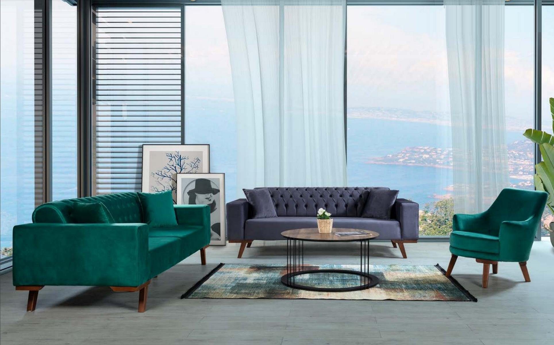 Design Polster Couch Lounge JVmoebel Sitzer Sofa 3 Möbel Sofa, Dreisitzer