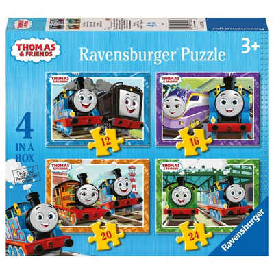 Ravensburger Puzzle 4 in 1 Kinder Puzzle Box Ravensburger Thomas & seine Freunde, 24 Puzzleteile