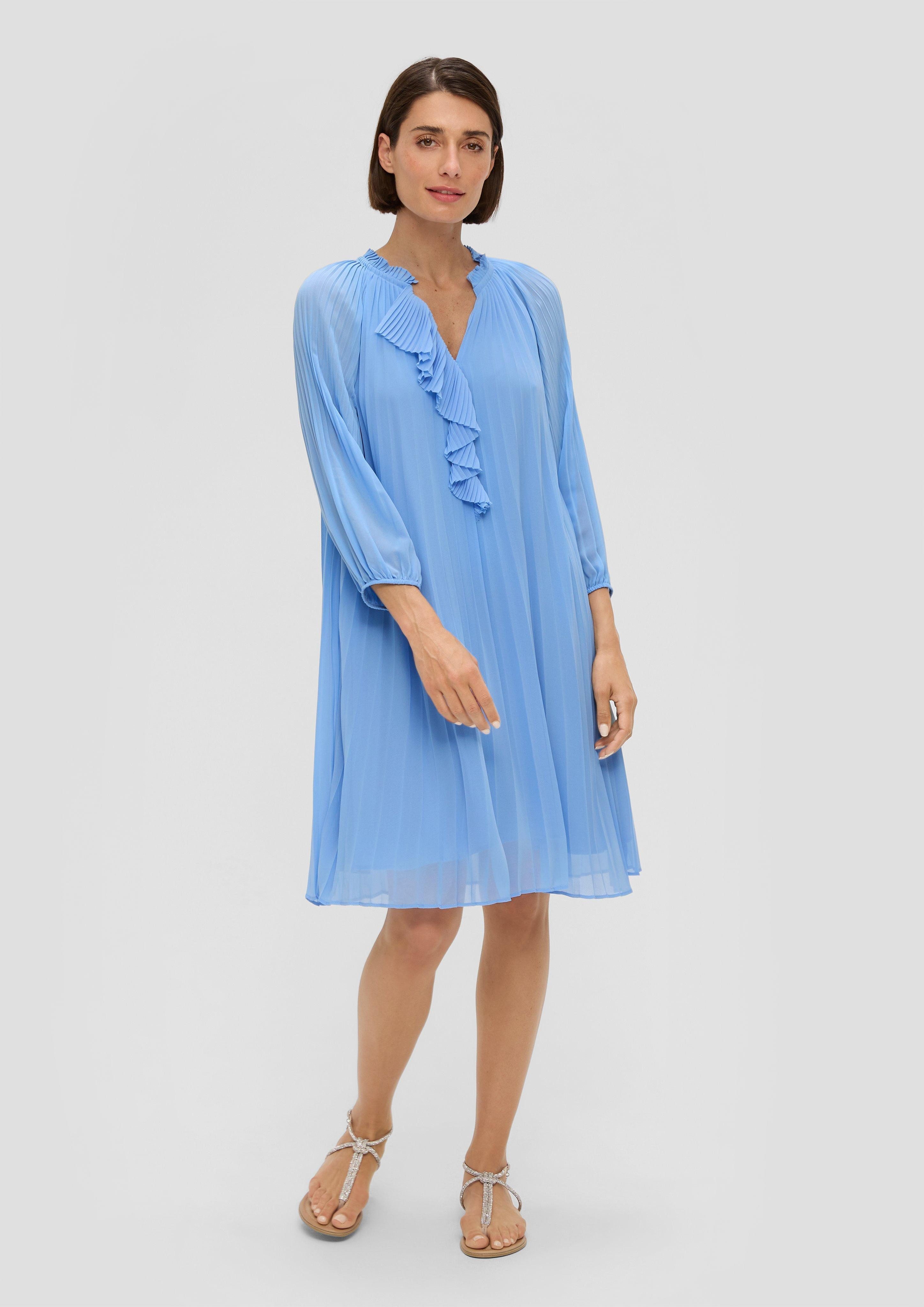 s.Oliver BLACK LABEL Minikleid Plissiertes Kleid günstig online kaufen