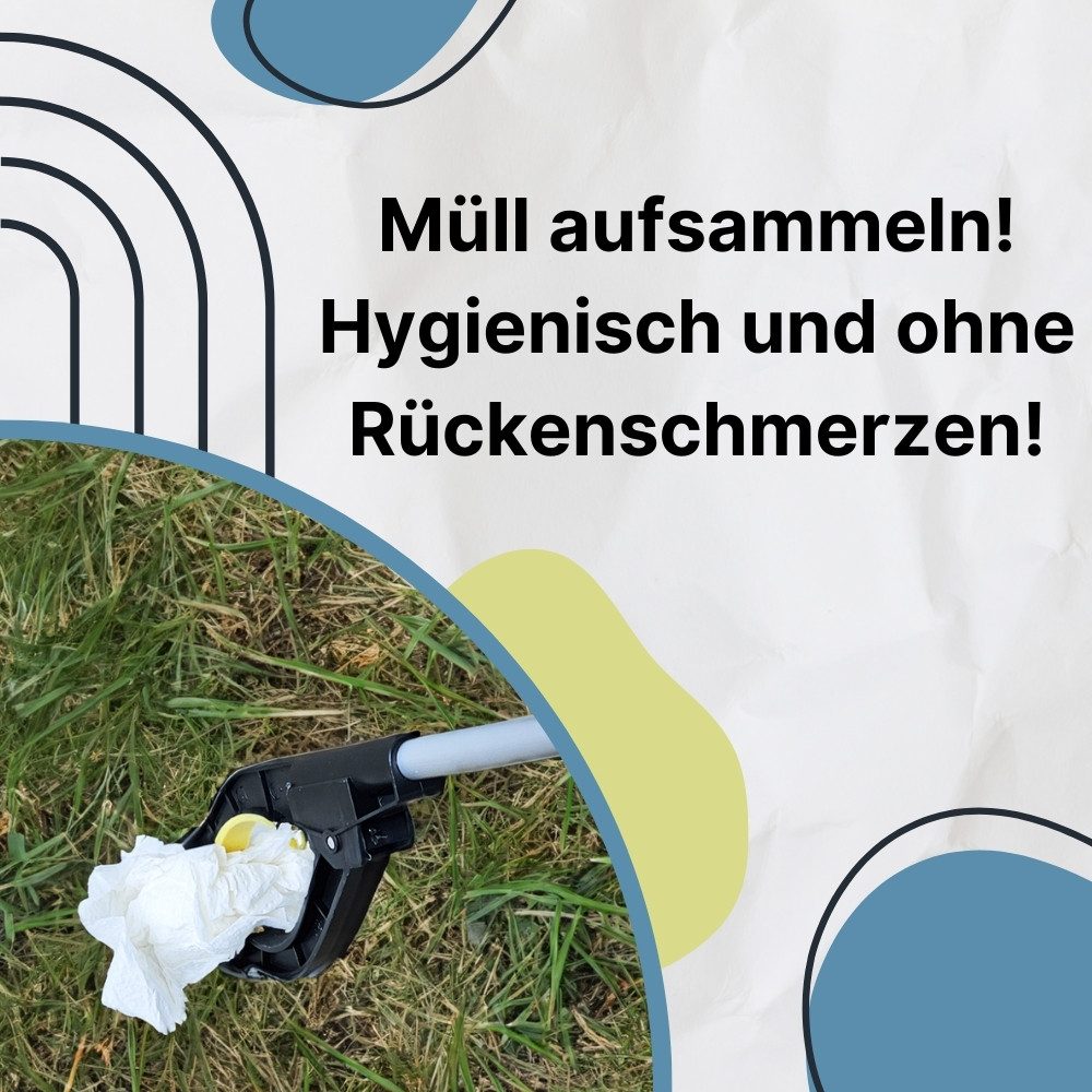 GarPet Greifzange Greifzange Müllzange Müll Greifer Senioren Kinder Müll Sammler Magnet