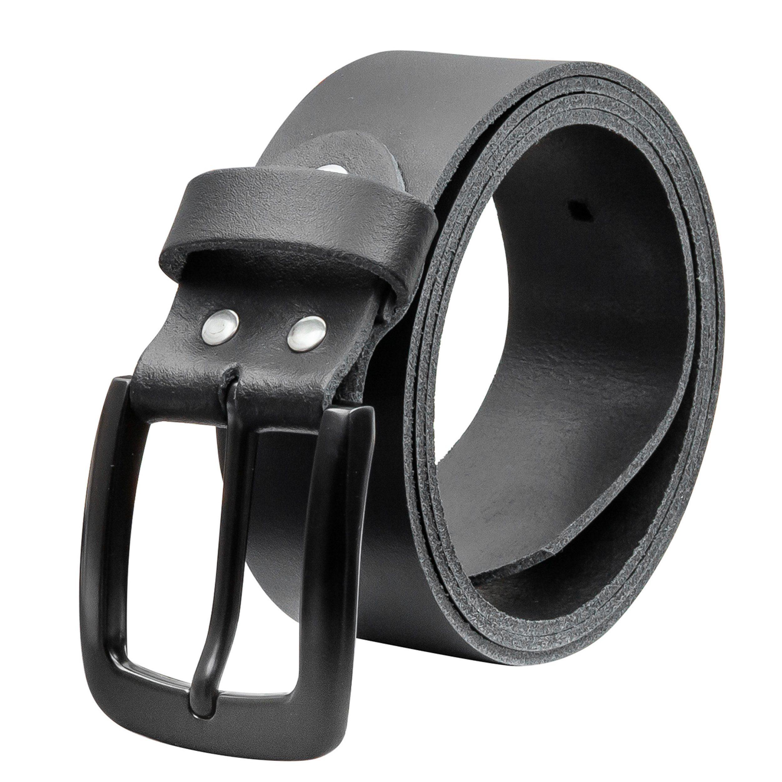 Ledergürtel OM523-SL-Schwarz