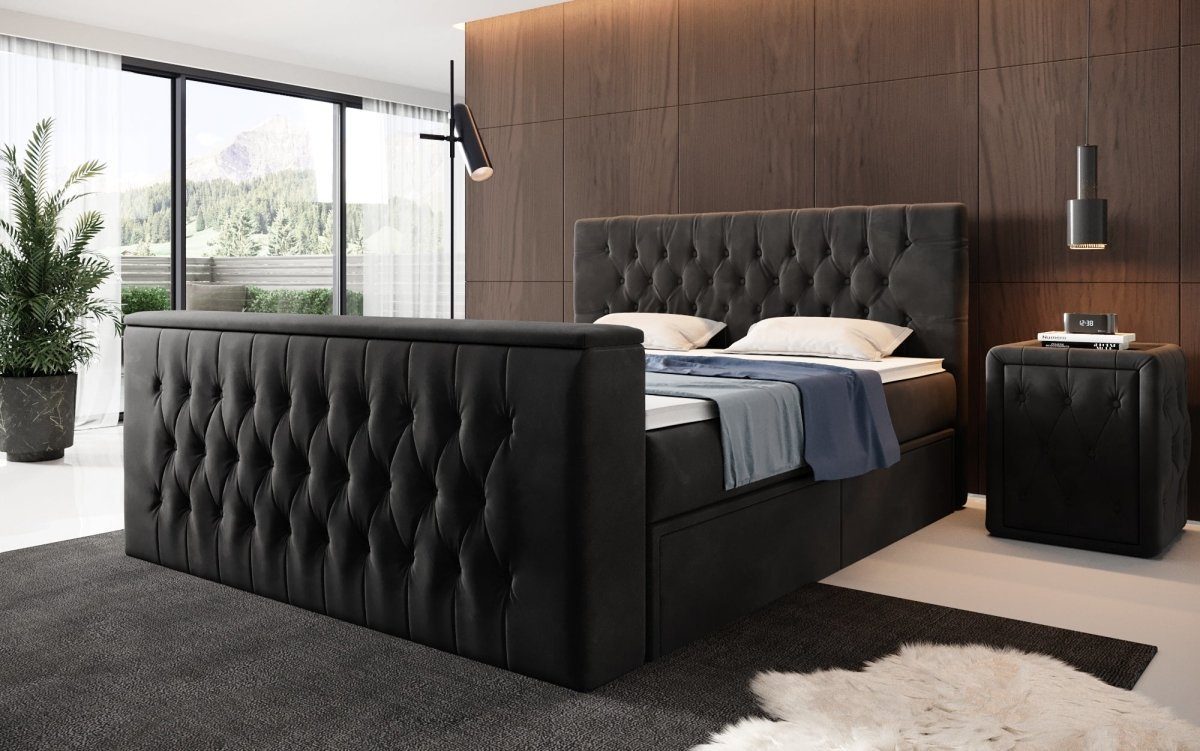 Luxusbetten24 Boxspringbett Vulnero, mit TV Lift günstig online kaufen