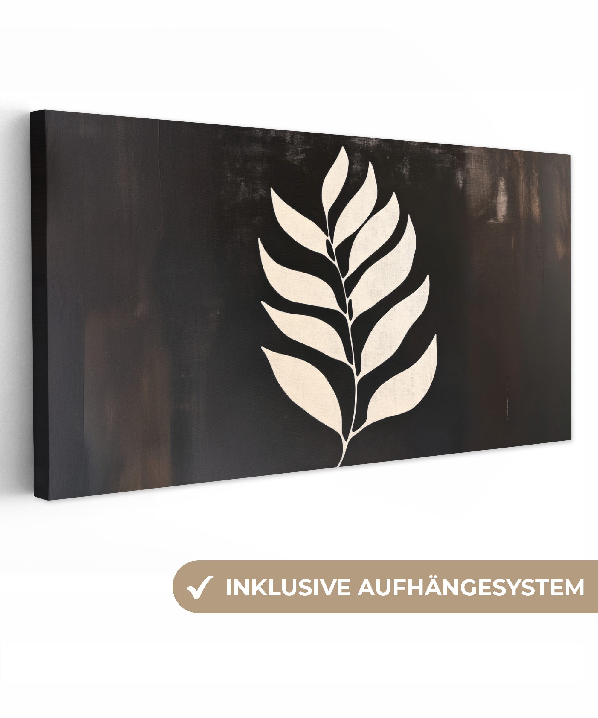 OneMillionCanvasses® Leinwandbild Panorama Klinge - Weiß günstig online kaufen