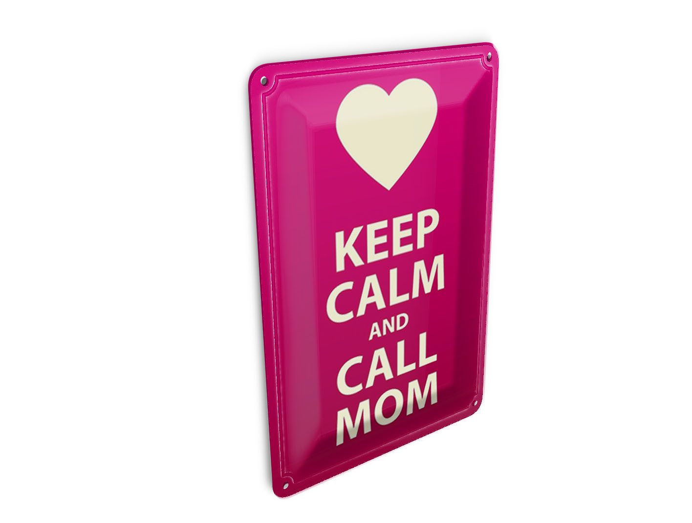 Femer GmbH Postkarte Spruch 10x14 cm Keep calm and call Mom, unfrankiert