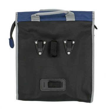 Dunlop Fahrradtasche für Gepäckträger (Fahrrad-Einkaufstasche mit 3 Fächern), Fahrrad Gepäckträgertasche wasserdicht