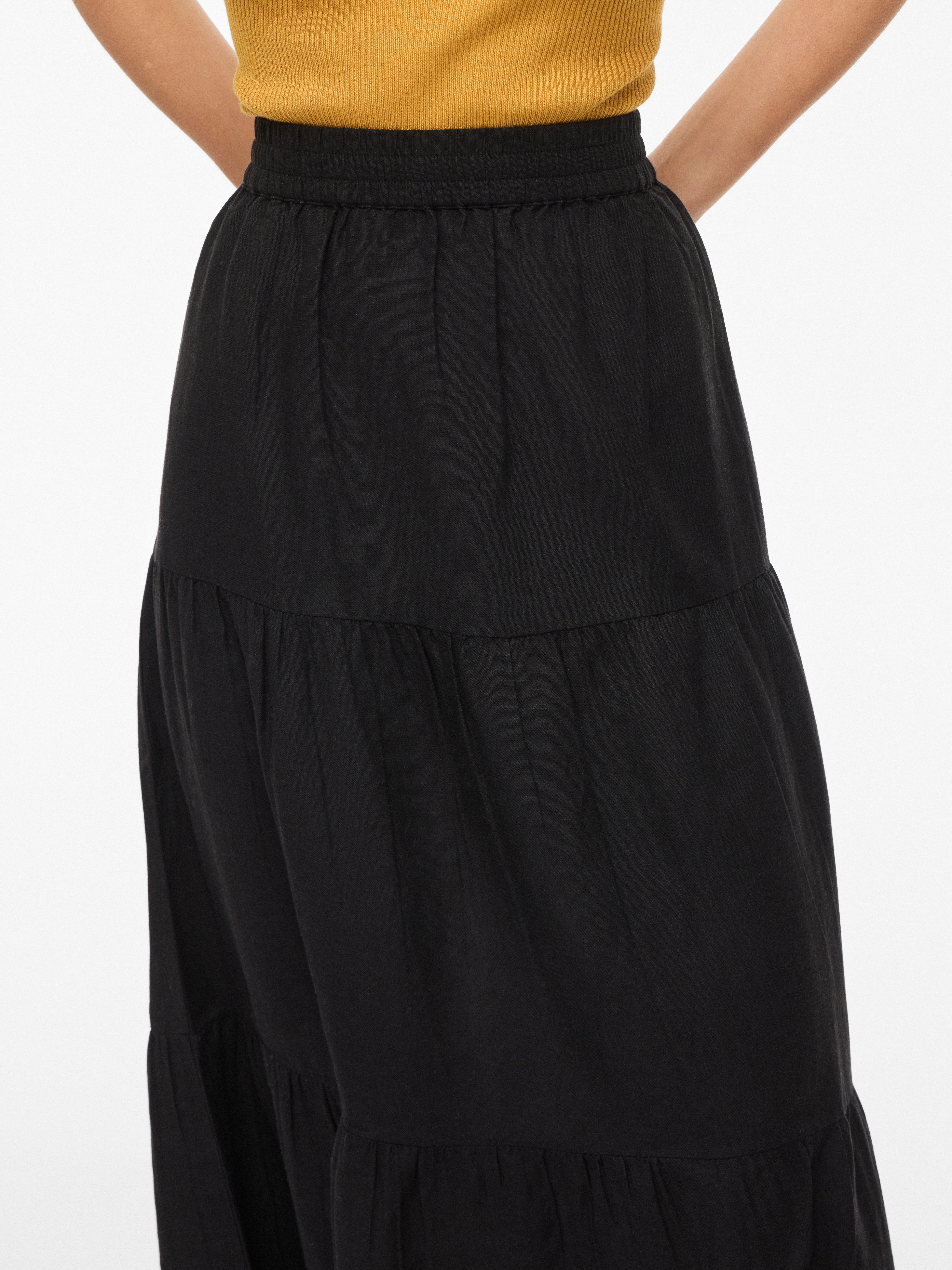 Vila Maxirock VIPRISILLA HW ANKLE SKIRT - NOOS
