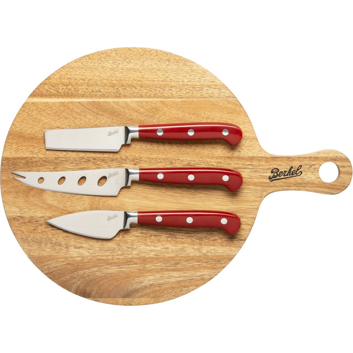Berkel Schneidebrett Schneidebrett Akazie + 3 Käsemesser, Holz / Edelstahl