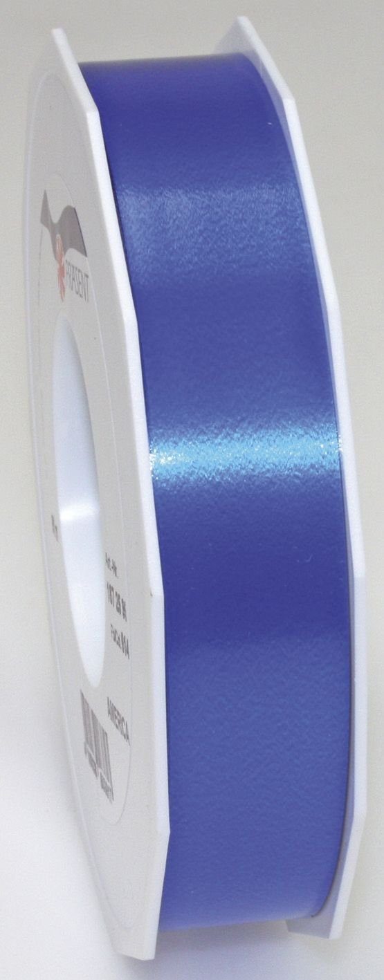 PRÄSENT Staubwischer Ringelband Polyspleissband - 25 mm x 91m, blau