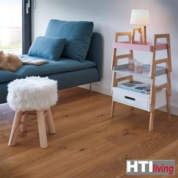 HTI-Living Hocker Sitzhocker Holz, Kunstfell Zottel (Stück, 1 St., 1 Hocker ohne Dekoration), Sitzhocker