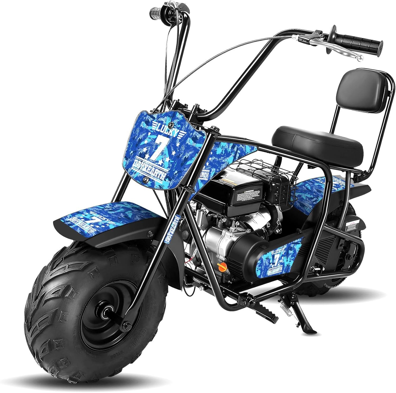 Oryxearth Dirt-Bike Pocket Bike Minicross 99cc 20km/h Gasbetriebenes Offroad-Motorrad