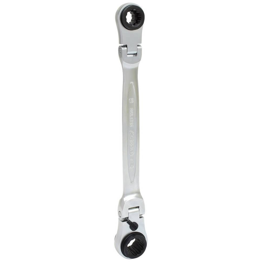 KS Tools Ringschlüssel 4 in 1 GEARplus umschaltbar Gelenk-Doppel-Ringschlüssel 503.4745