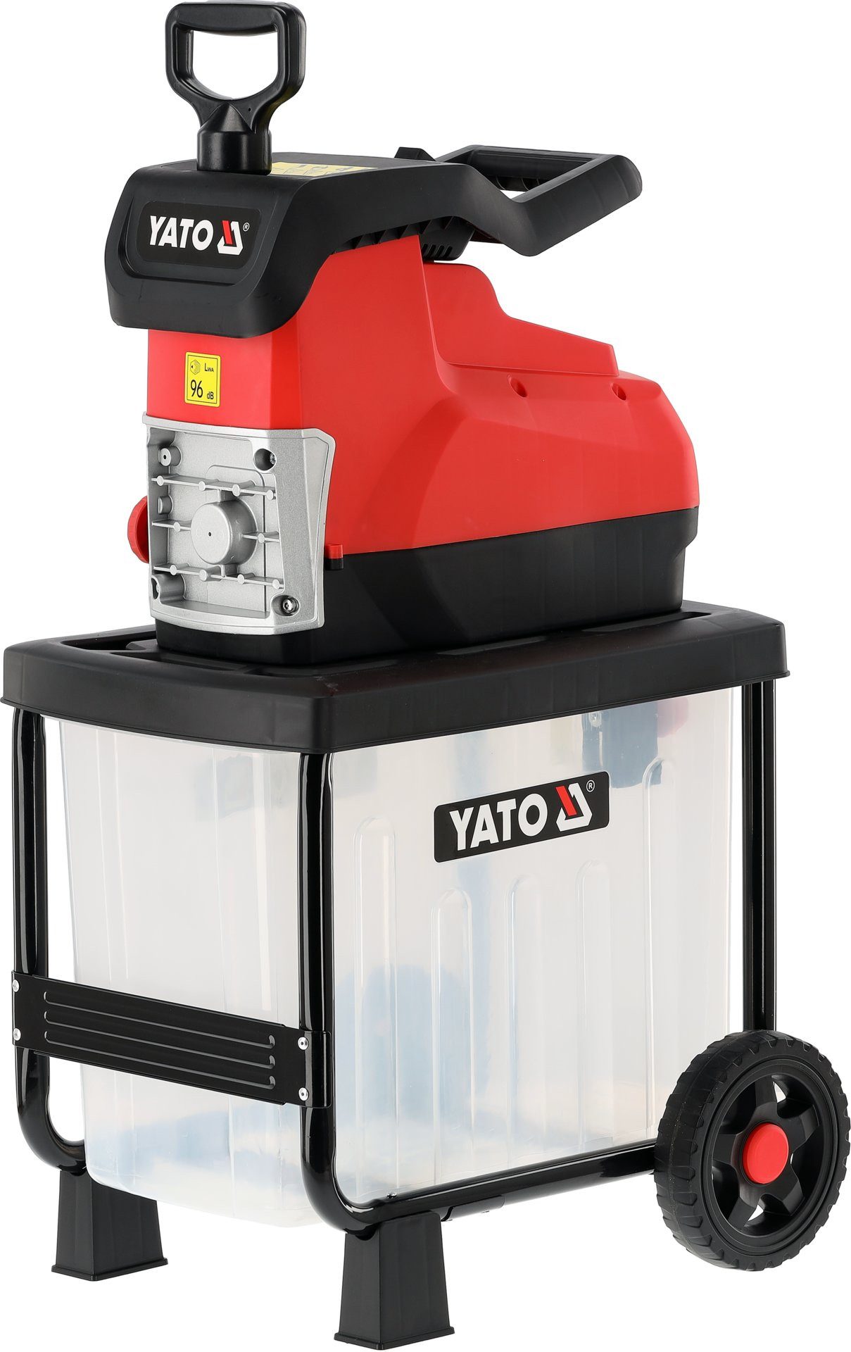 Yato Messerhäcksler Leiser Elektro-Gartenhäcksler, Schredder 2800 W, max. 45 mm