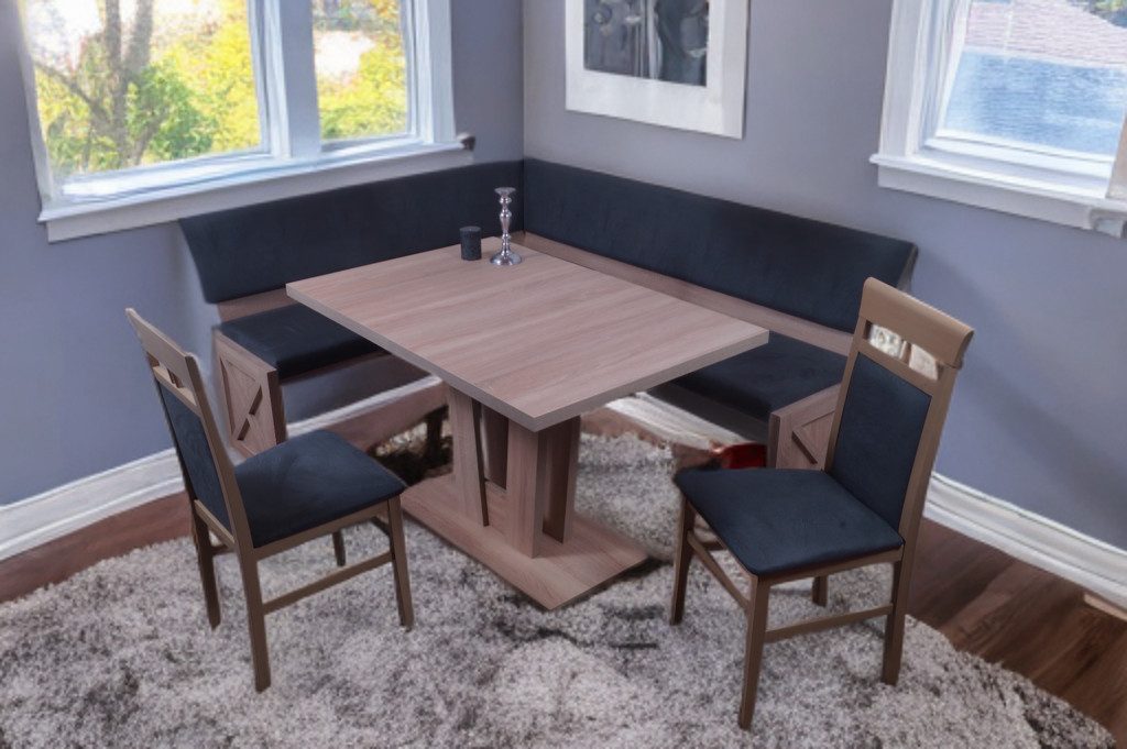 Stolebaenk Eckbankgruppe Madrano EBG Sonoma VA/VEIB Titanic, (Eckbankgruppe), Set aus 1 x Eckbank, 1x Tisch, 2 x Stuhl