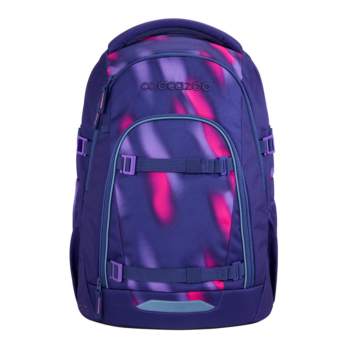 coocazoo Schulranzen Schulrucksack-Set MATE Aurora Glow 2-teilig (2-teilig), ergonomisch, Körpergröße: 135 - 180 cm, Easy-Grow-System