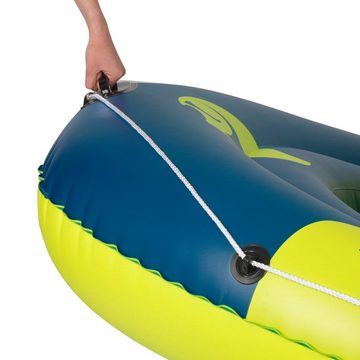 Hoberg Schlauchboot 4 Personen 2 Paddel & Pumpe YPP-4 322x165cm, (8-St), aufblasbar inkl. Reparatur-Kit, Pumpe, Handyschutz, Boje