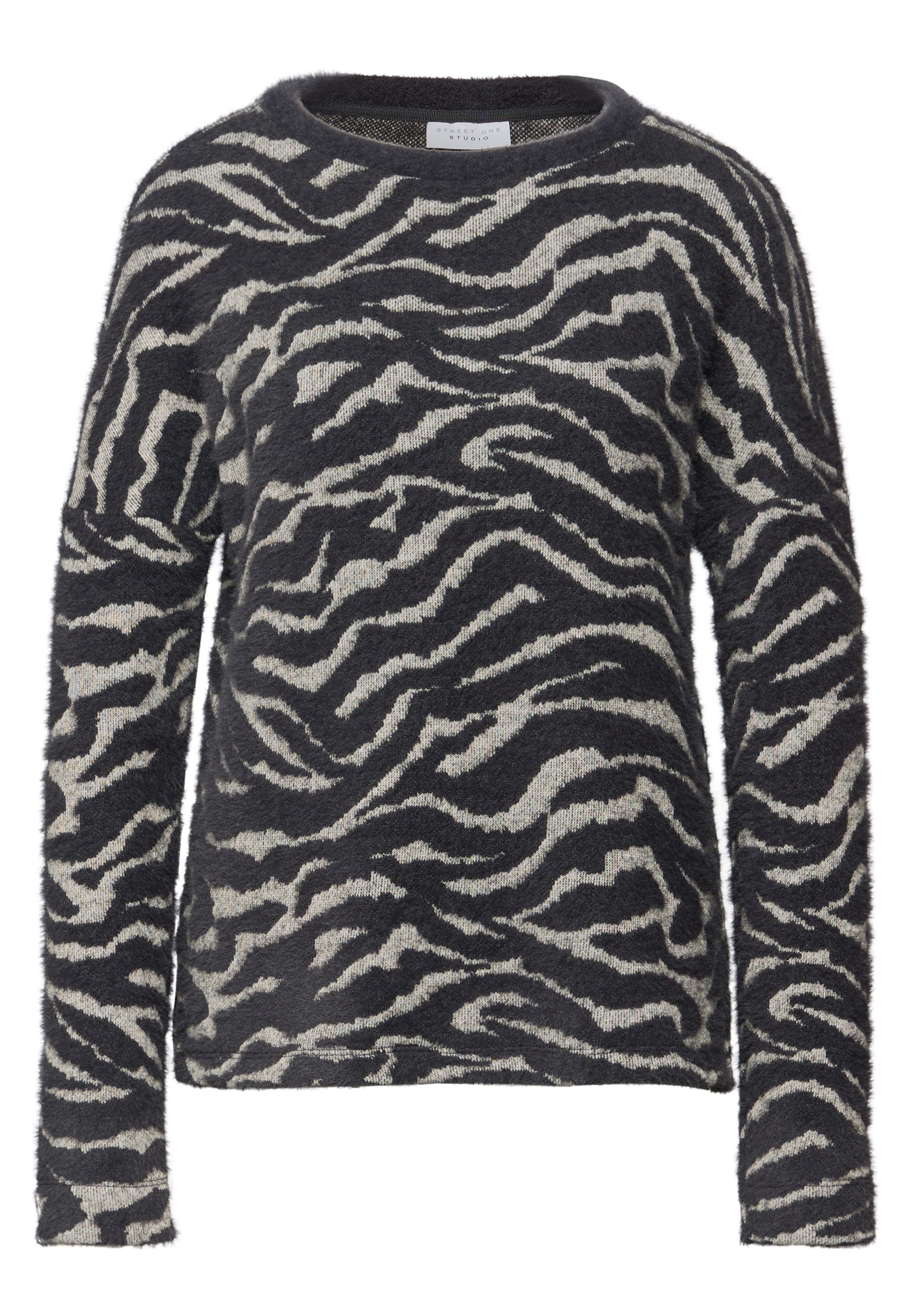 STREET ONE STUDIO Langarmshirt mit grafischem Muster