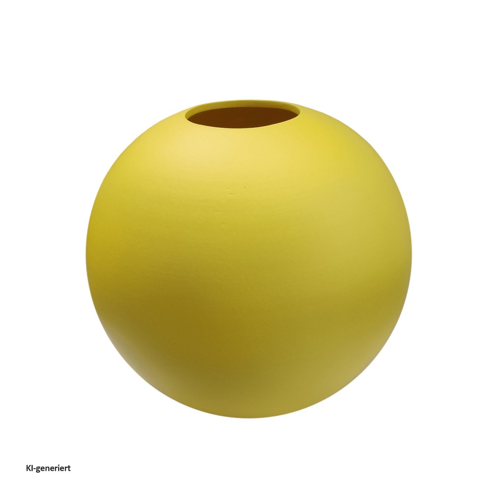 HTI-Living Kugelvase Kugelvase Ø 25 cm Gelb (Stück, 1 St., 1 Vase), Dekovase Blumenvase