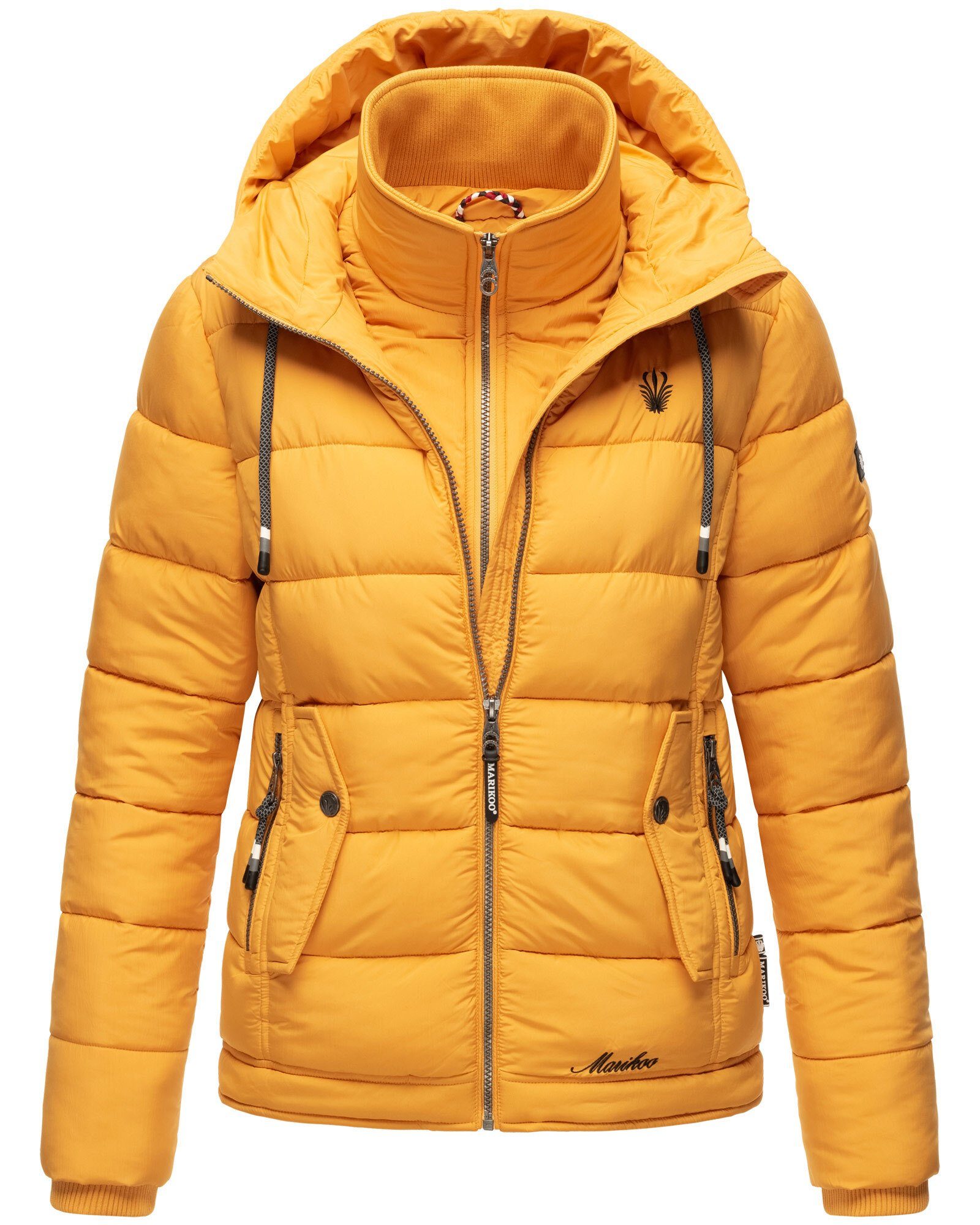 Marikoo Outdoorjacke Taisaa Pri mit hochstehendem Kragen Gelb