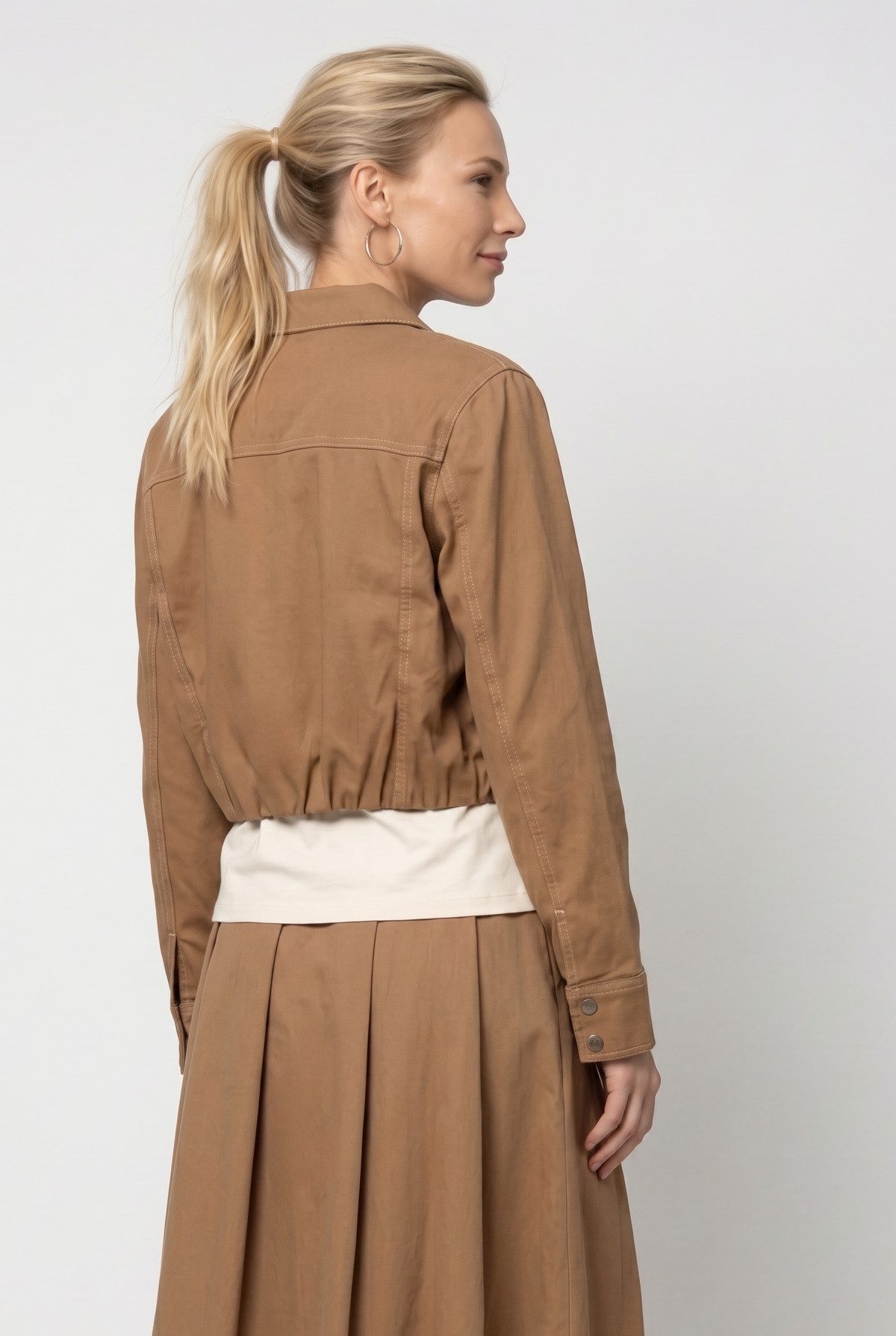 Monari Kurzjacke Jacke Lyocellmix Regular fit mit Knopfleiste