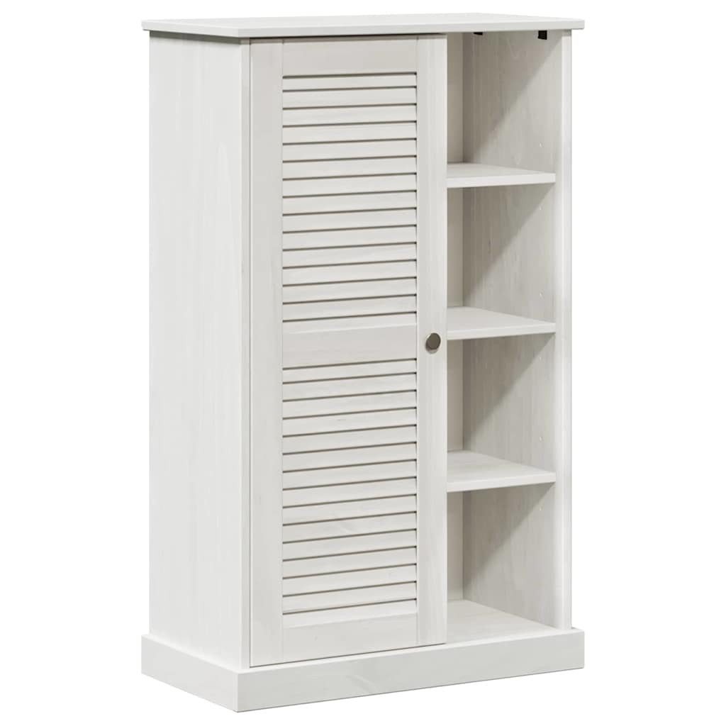 vidaXL Badezimmerspiegelschrank Badezimmerschrank VIGO Weiß und Antikweiß 68 x 34 x 110 cm (1-St)