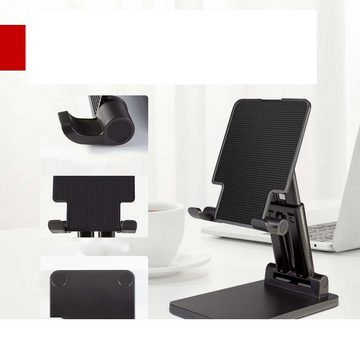 KIKI Handyhalter Tisch Handy Ständer Faltbarer Multi Winkel Handyständer Handy-Halterung, (1-tlg)