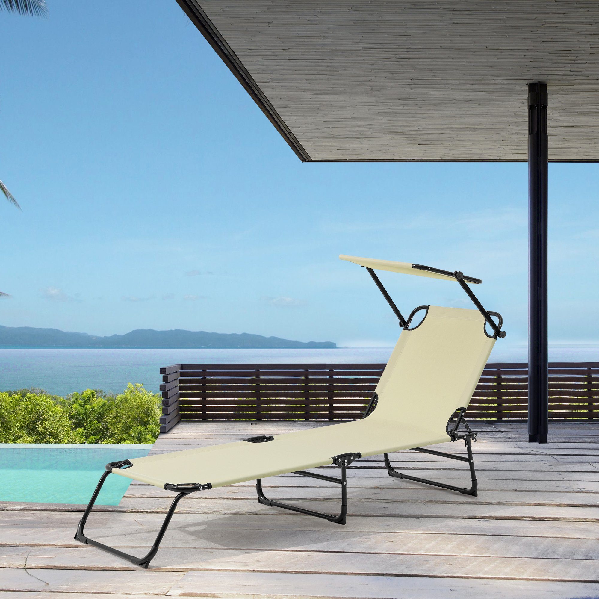 casa.pro Gartenliege, Set, 2er, »Lomeda« Strandliege günstig online kaufen