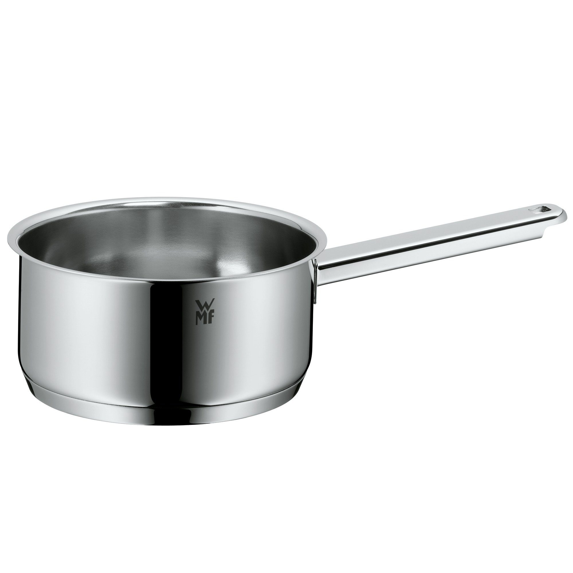 WMF Milchtopf Premium One, Cromargan Edelstahl rostfrei 18/10 (1x Stielkasserolle ohne Deckel 16,5 cm (Volumen 1,5l, Höhe 7,5 cm) - optimal für Herdplatten mit Ø 14,5 cm, 1-tlg., 1x S