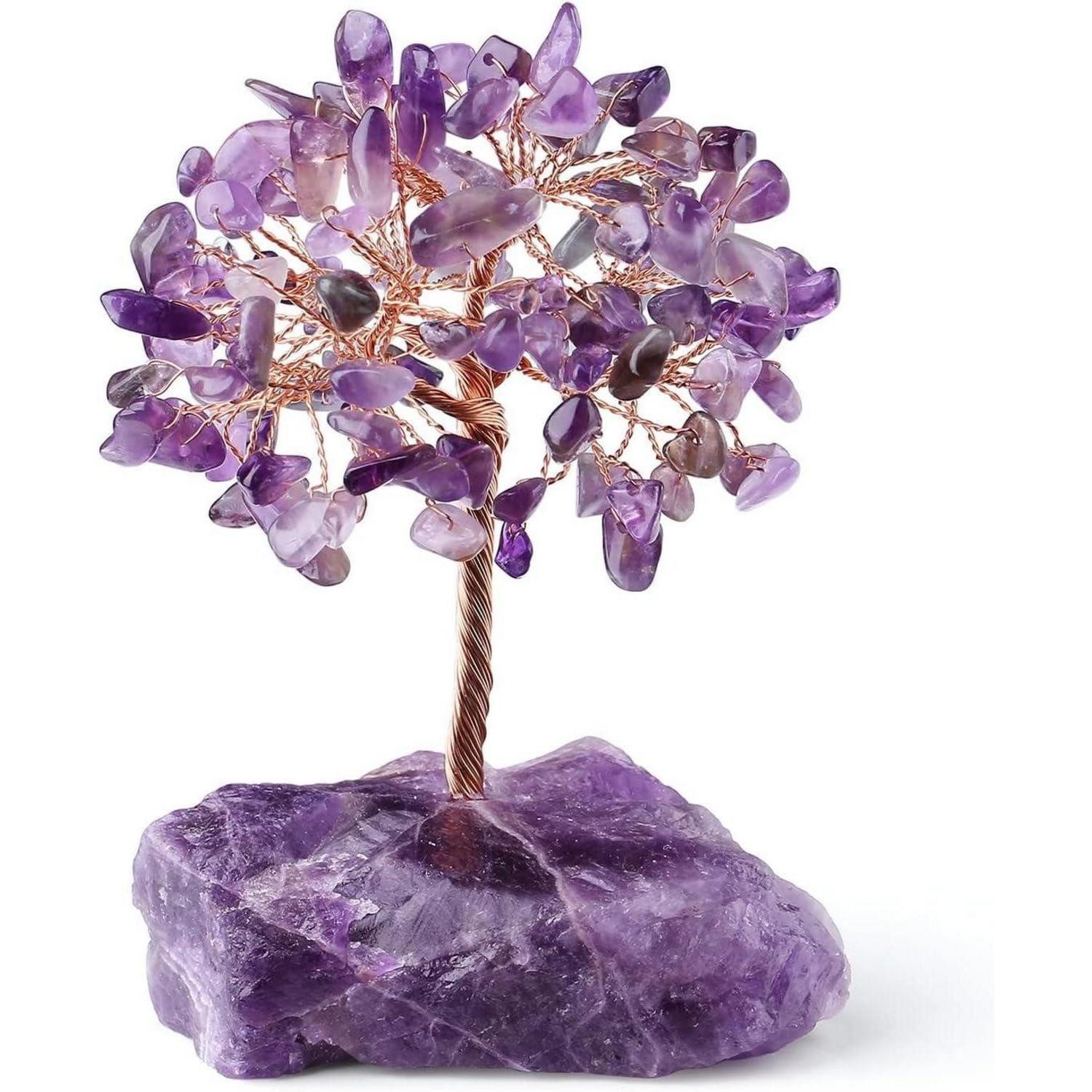 LuxusKollektion Edelstein Amethyst Kristallbaum Edelstein Geldbaum Deko Feng Shui Life Baum