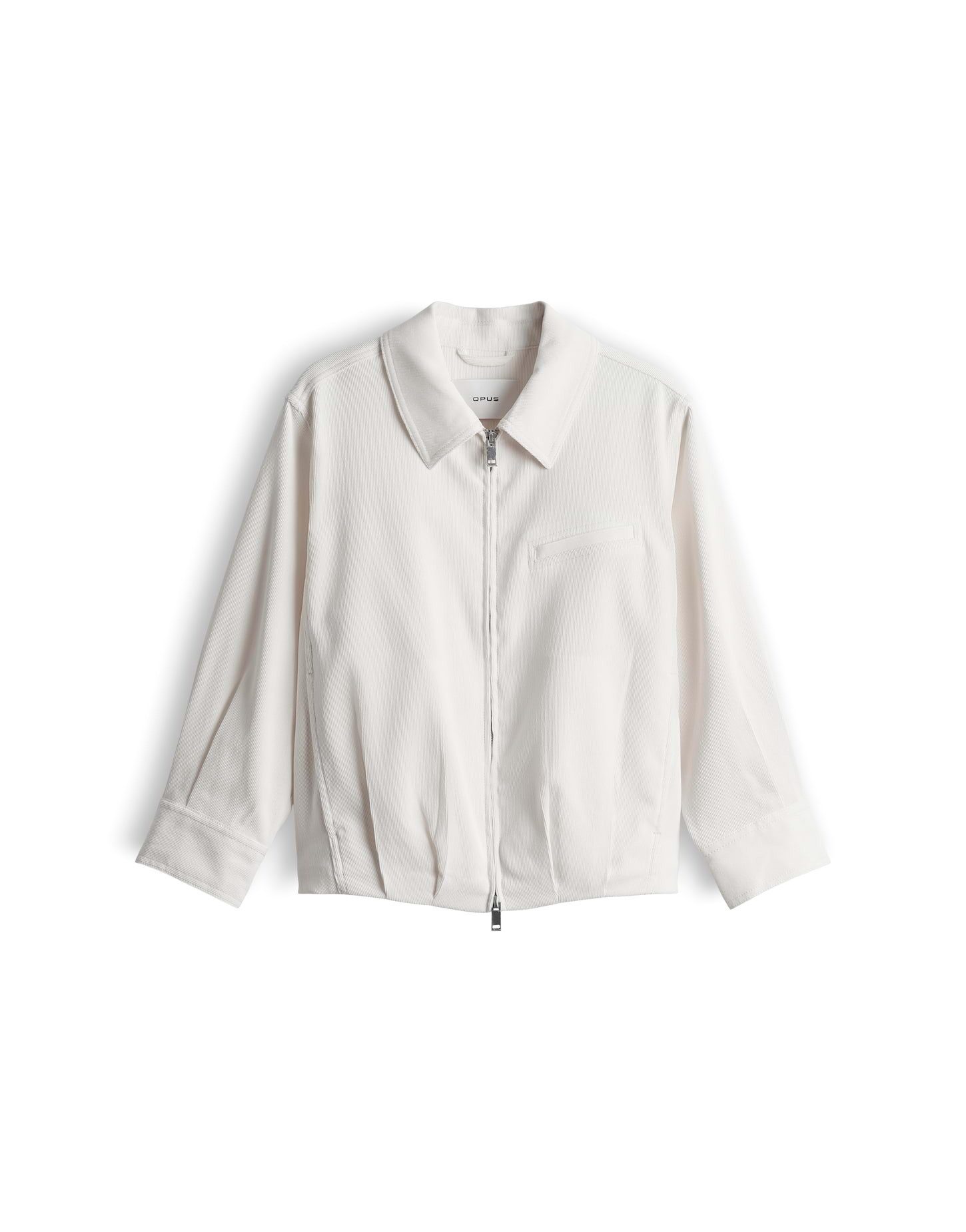 OPUS Cordjacke Cordjacke mit Ballonsaum Regular Fit