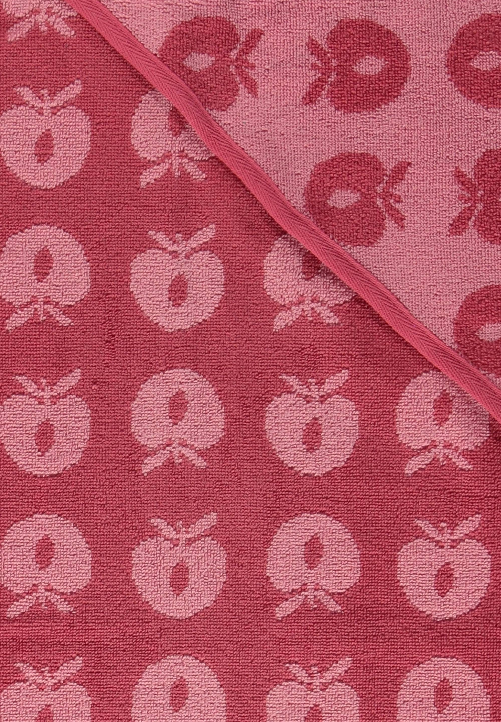 Apfel, nachhaltig, Smafolk Baumwolle Badetuch pink