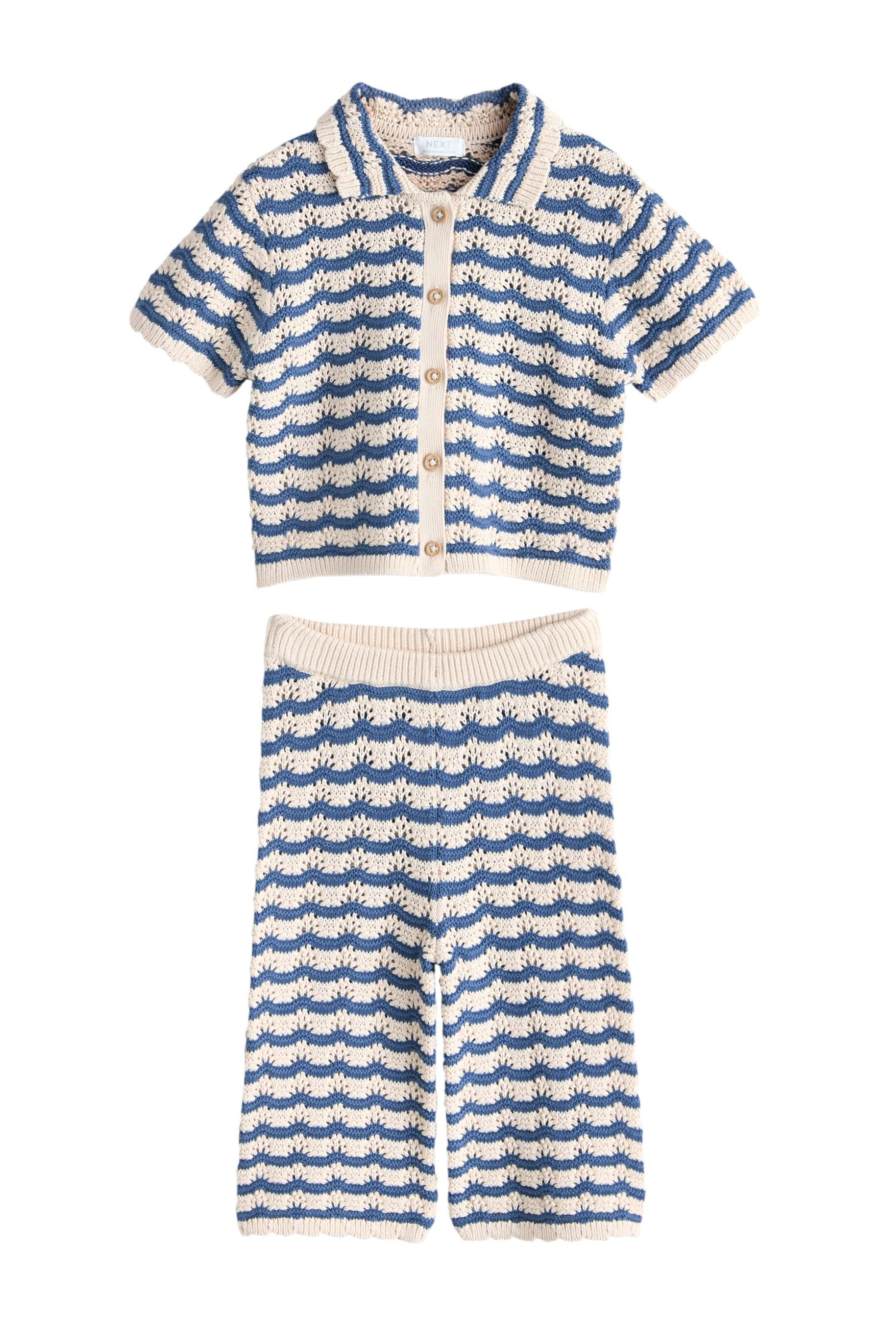 Shirt & Hose Gestricktes Shirt und Hose im Set
