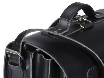 Ruitertassen Aktentasche Classic Satchel, 38 cm Lehrertasche mit 2 Fächern, auch als Rucksack zu tragen, Leder