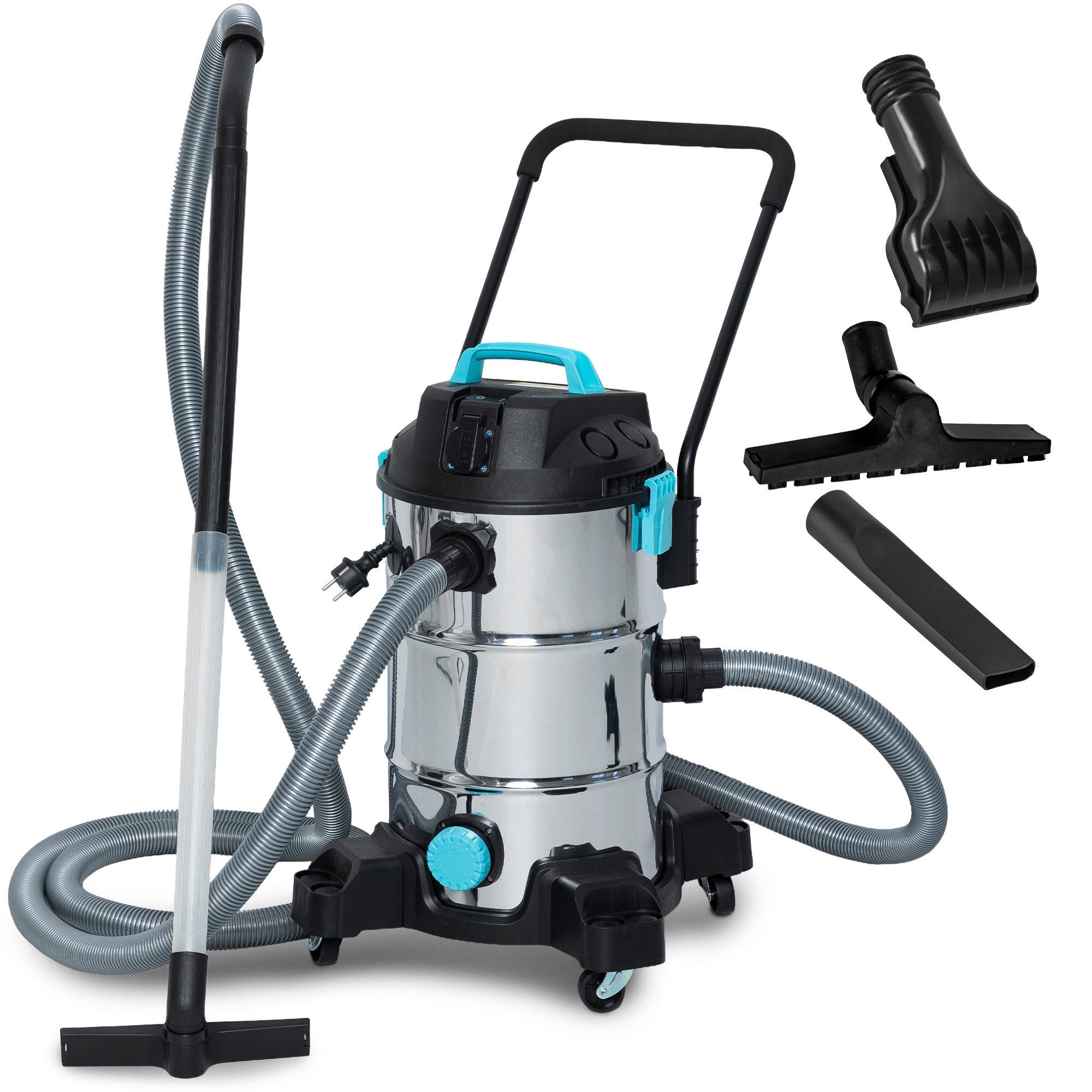 Teicher Teichschlammsauger Wassersauger & Pumpe 35L, 1200 W, Automatische Wasserrückführung