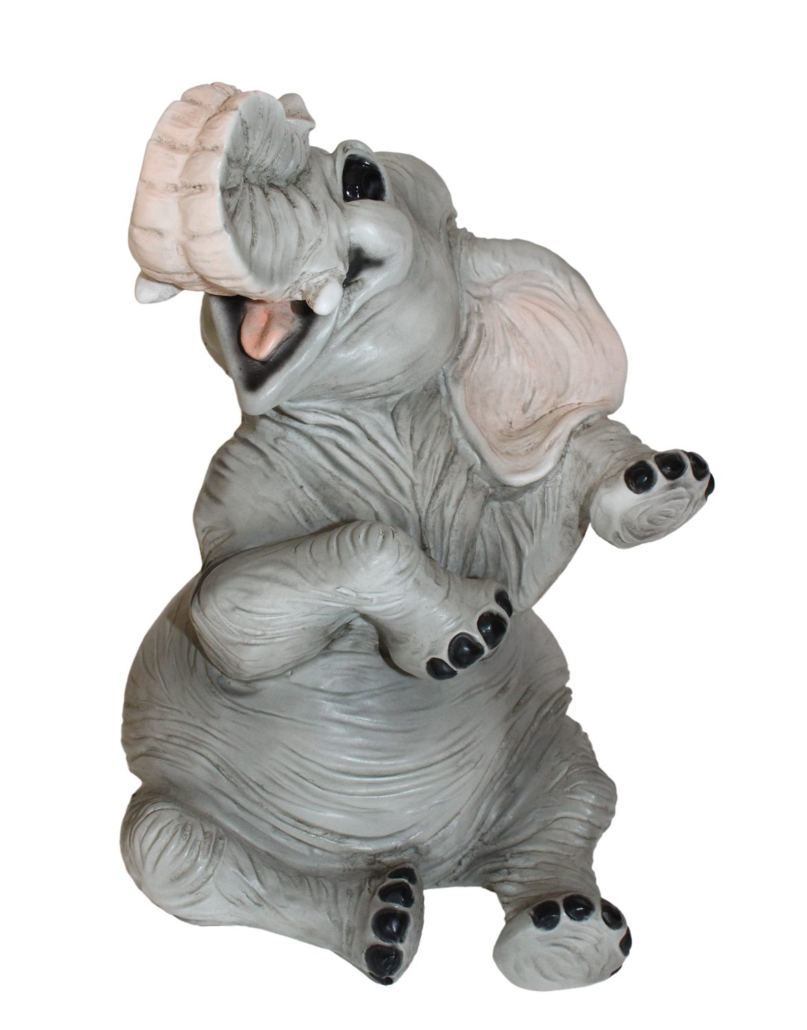 Elefant Tierfigur Resin sitzend 21 und Castagna cm Tierfigur H Castagna Elefantenfigur Baby lachend Kollektion Figur