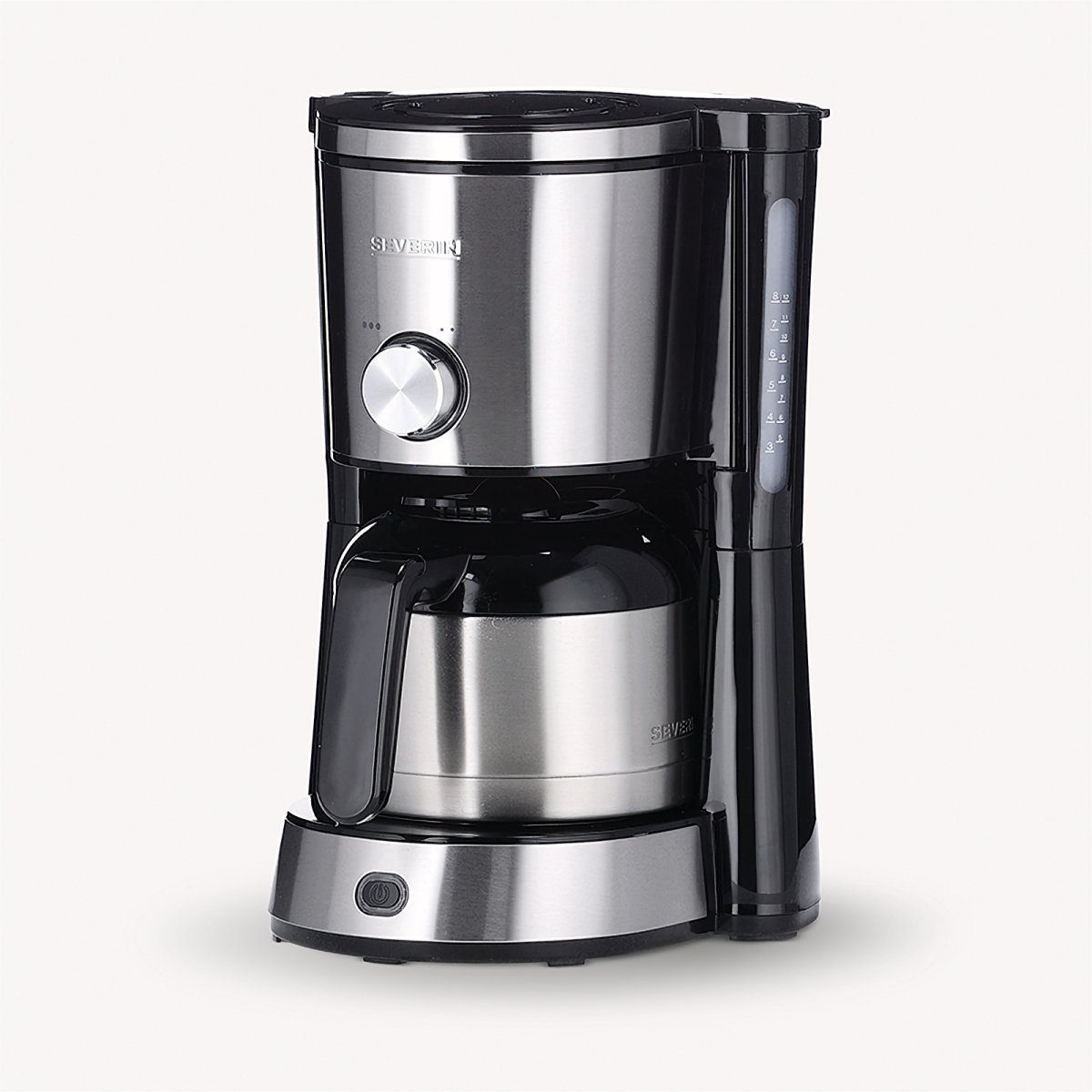 Severin Filterkaffeemaschine TypeSwitch KA 4845, 1l Kaffeekanne, 1x4,  Kaffeemaschine mit Edelstahl-Thermokanne, bis 8 Tassen, 1000 Watt
