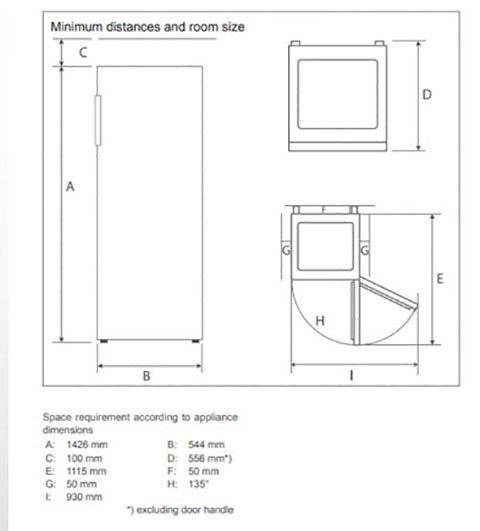 Hanseatic Kühlschrank HKS14355EW, 142,6 cm hoch, 54,4 cm breit