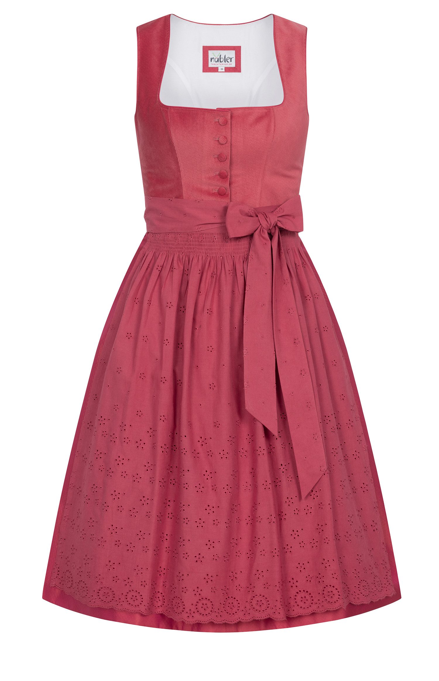 Nübler Trachtenkleid Midi Dirndl Babette in Sonnenstein von Nübler - Rocklänge 60 cm