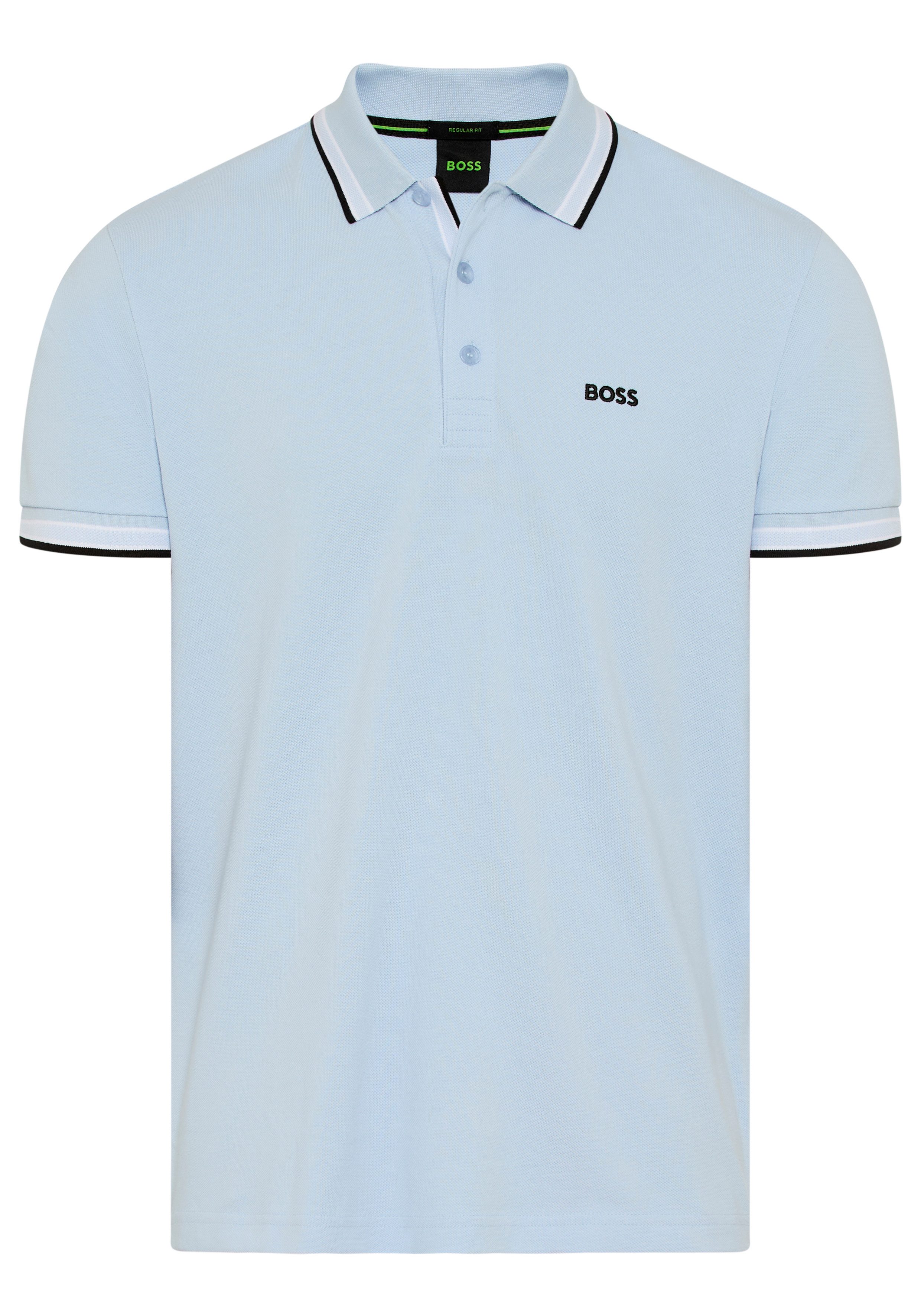 BOSS GREEN Poloshirt Paddy atmungsaktive Piqué-Webstruktur, Flachstrickkrag günstig online kaufen