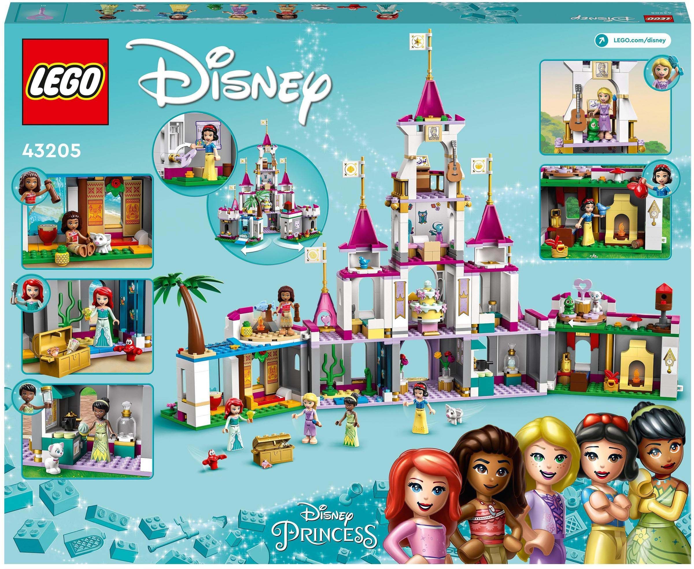 LEGO® in Disney Europe (698 Made St), (43205), Konstruktionsspielsteine LEGO® Ultimatives Abenteuerschloss Princess™,