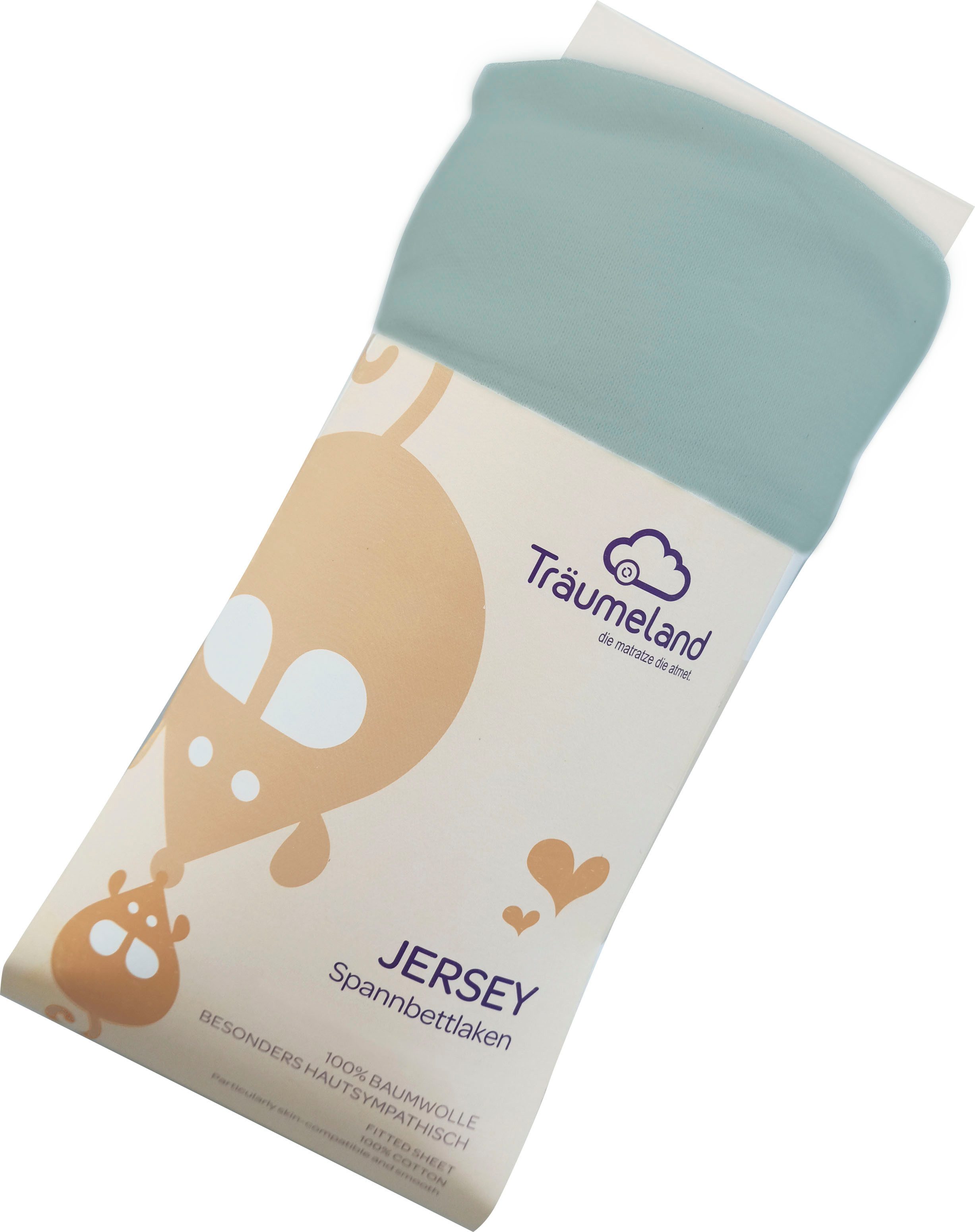 Träumeland Bettlaken kuschelweiches Spannbetttuch Jersey, Jersey, günstig online kaufen