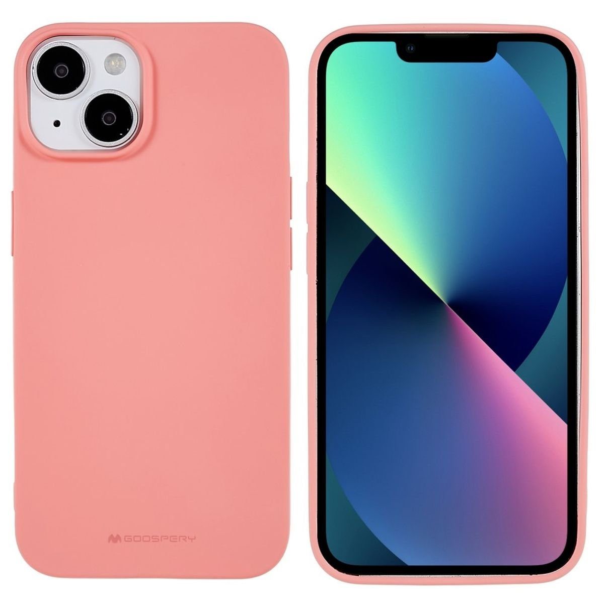 CoverKingz Handyhülle Hülle für Apple iPhone 14 Handyhülle Silikon Case Bumper Matt 15,54 cm (6,12 Zoll), Schutzhülle Handyhülle Silikoncover Softcase farbig