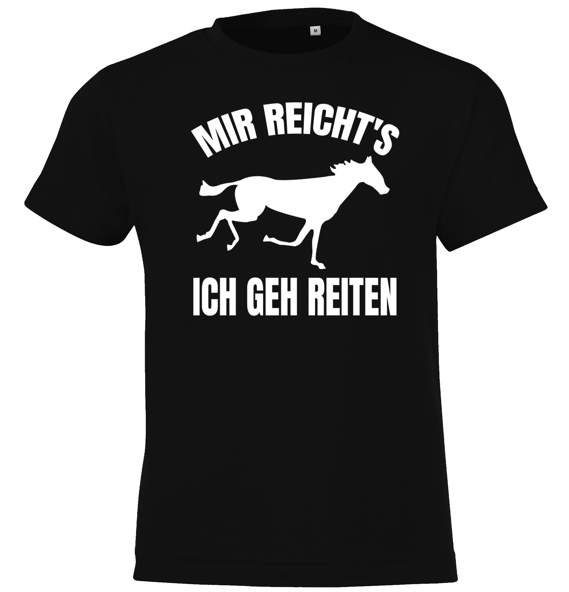 T-Shirt Mir reichts Ich geh reiten Shirt für Jungen und Mädchen