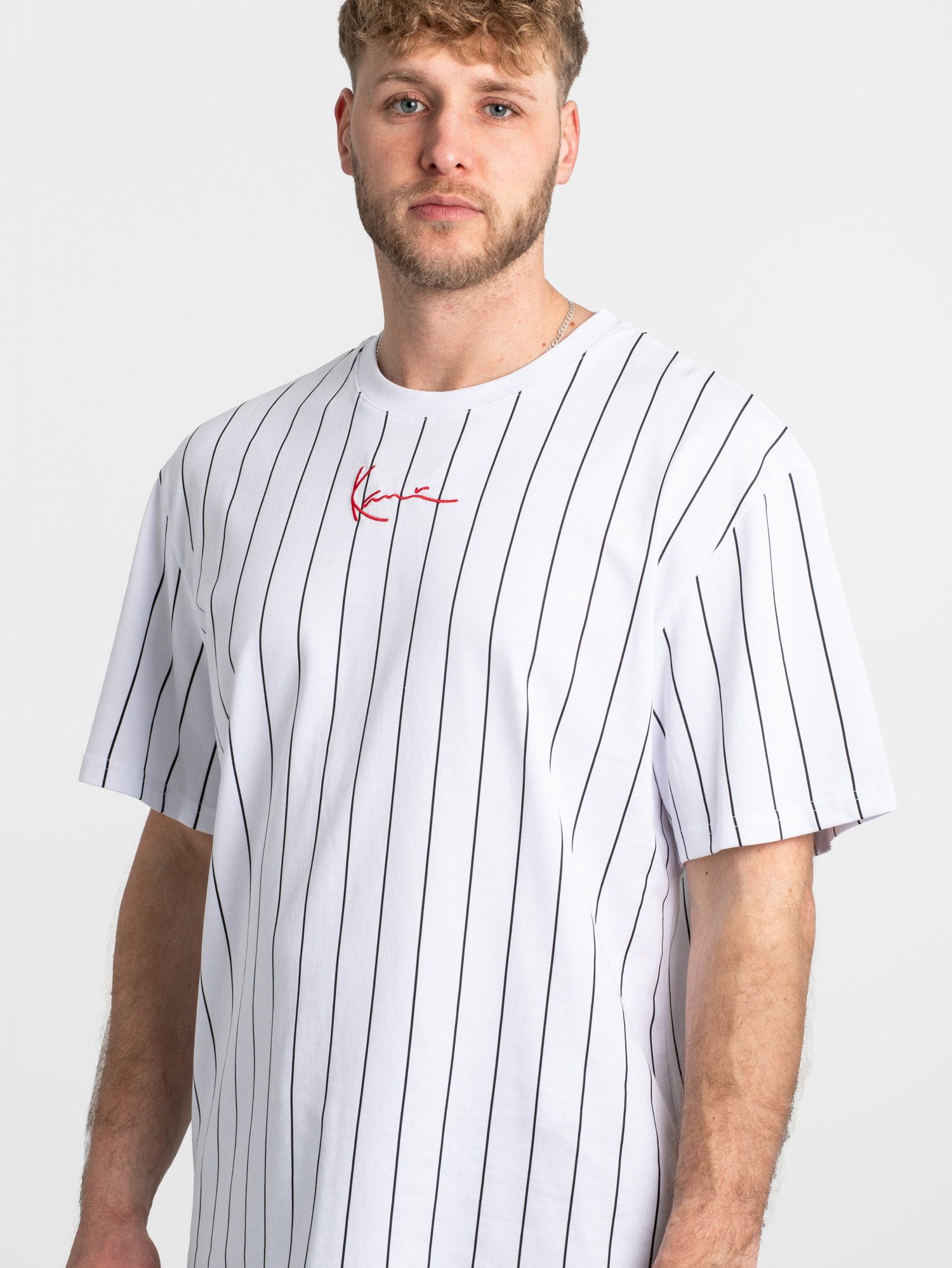 Karl Kani T-Shirt Karl Kani Small Signature Pinstripe Tee – Bild 4 von 5