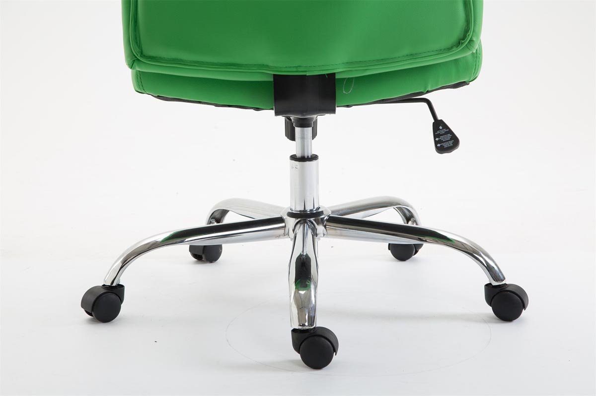CLP Schreibtischstuhl Vaud Kunstleder, höhenverstellbar grün und drehbar