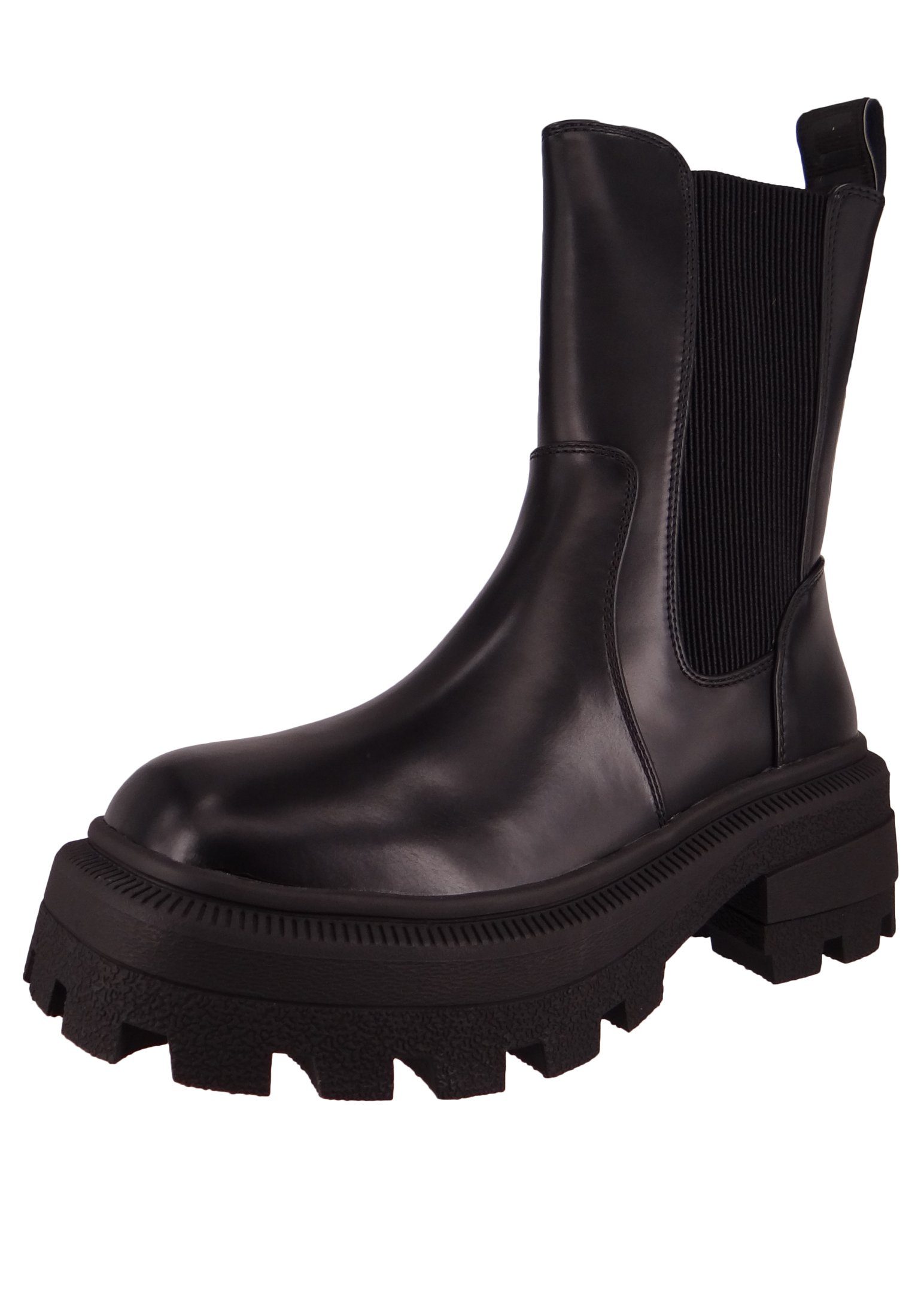 Buffalo 1622343 Nabu Chelsea Vegan Black Stiefelette