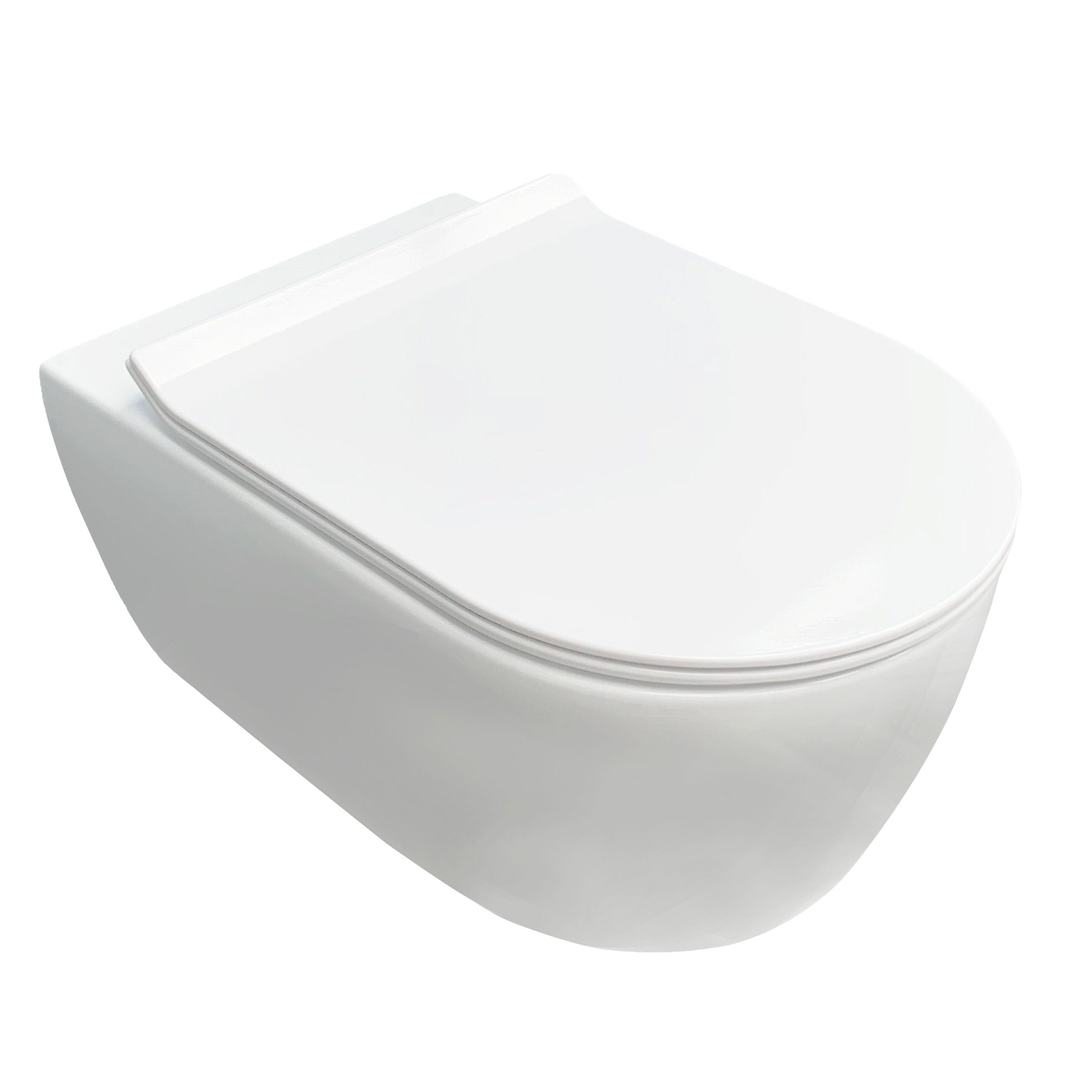NEG Tiefspül-WC NEG Design Hänge-WC Uno11RL/RK randlos spritzfrei, Wandmontage