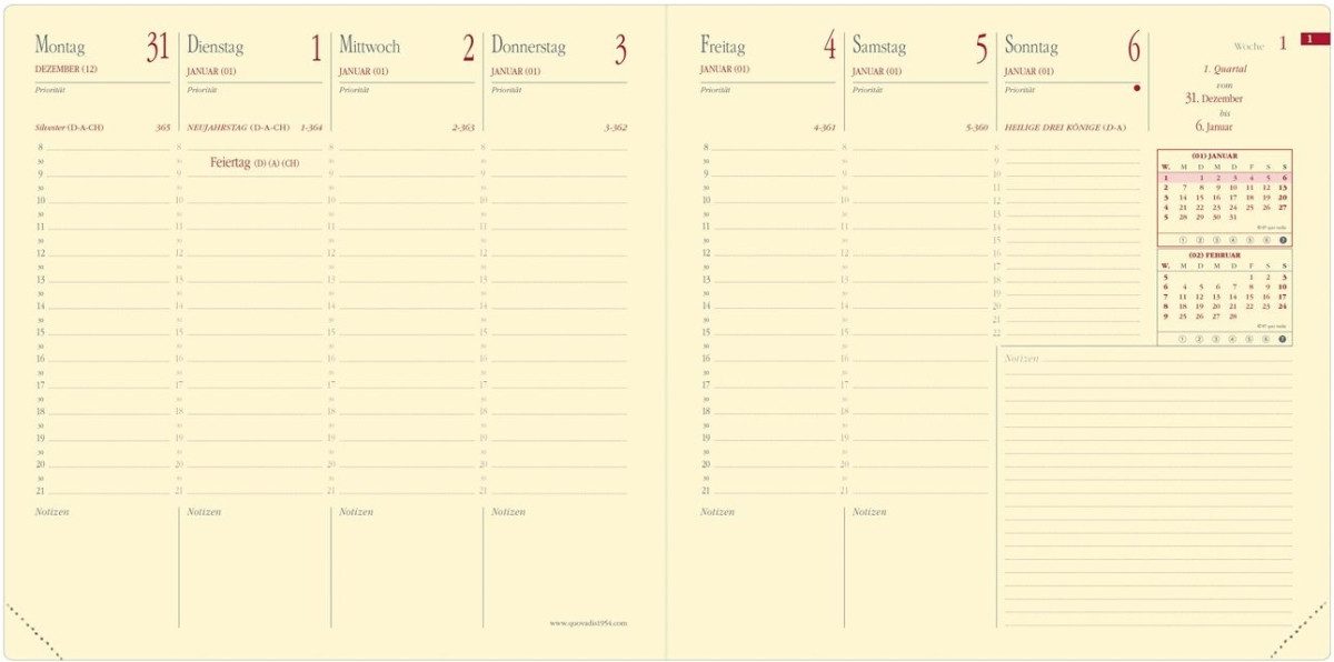 Buchkalender Buchkalender Executif Prestige 16x16cm Soho beige 2025.