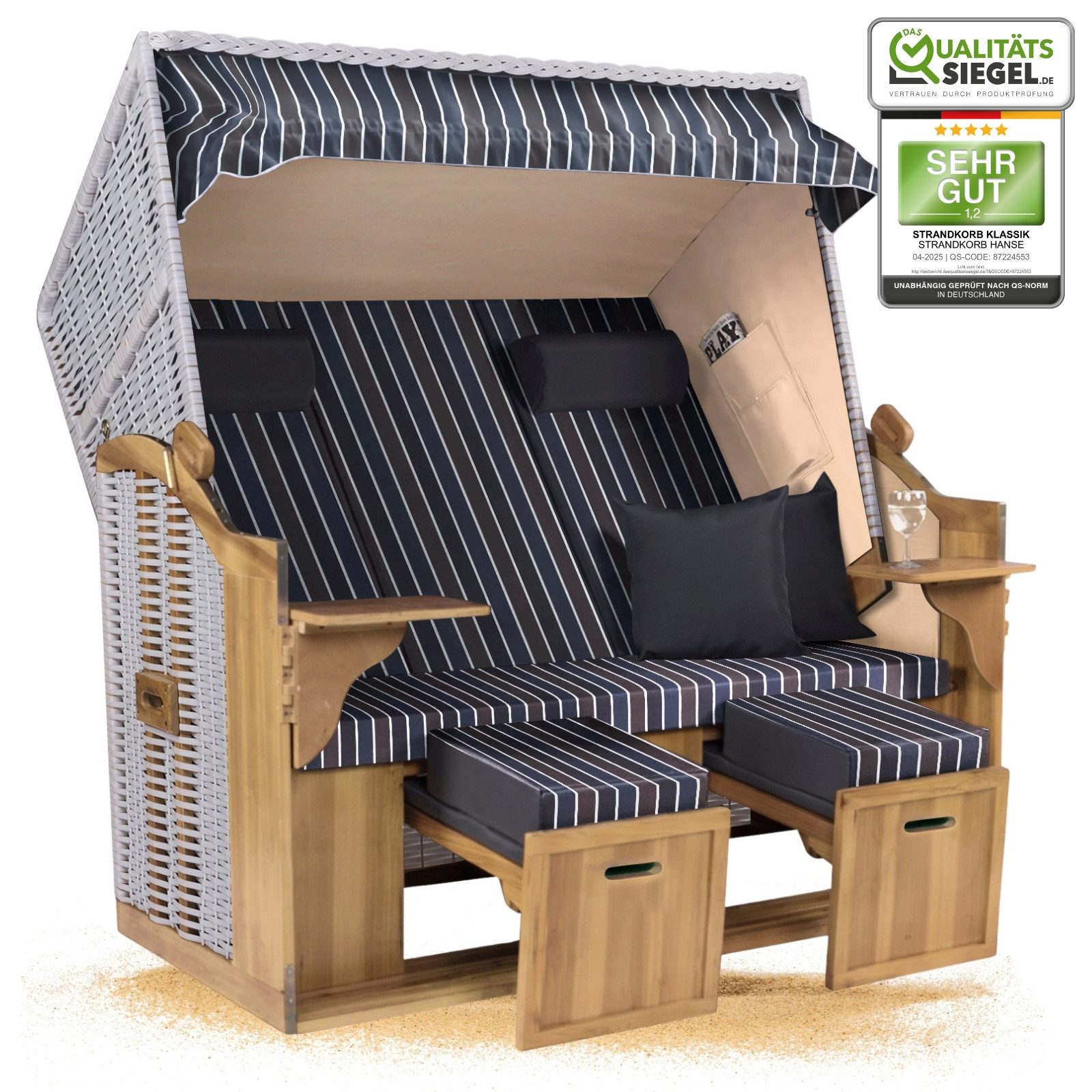Strandkorb Hanse Strandkorb Strandkorb Ostsee 2,5Sitzer günstig online kaufen